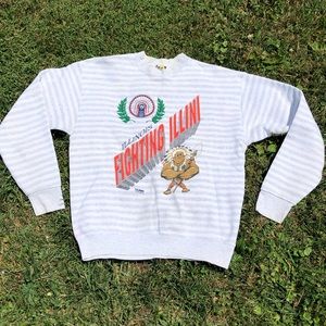 Vintage University of Illinois Crewneck Fleece